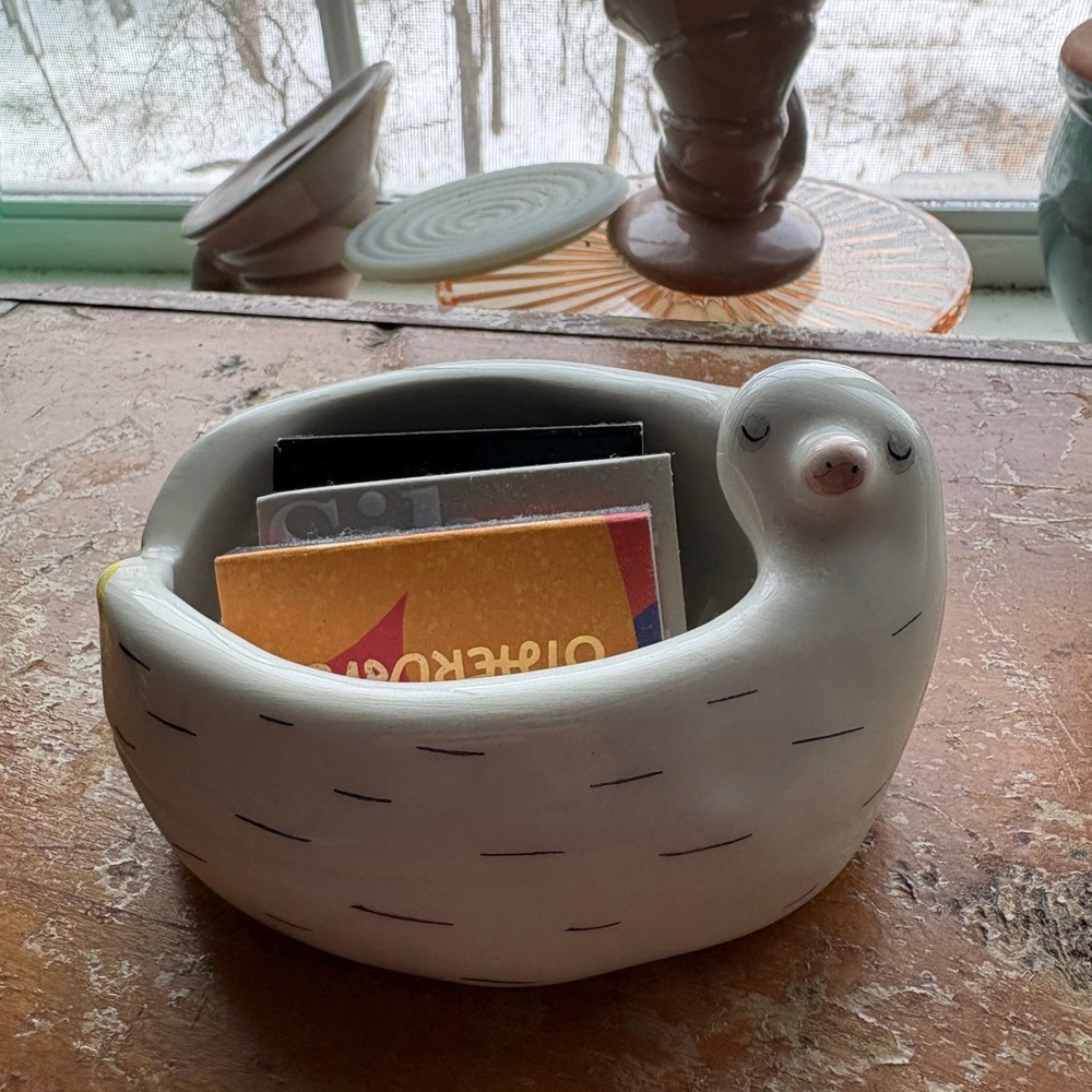 Sloth Shaped Trinket Dish from Barruntando Ceramics